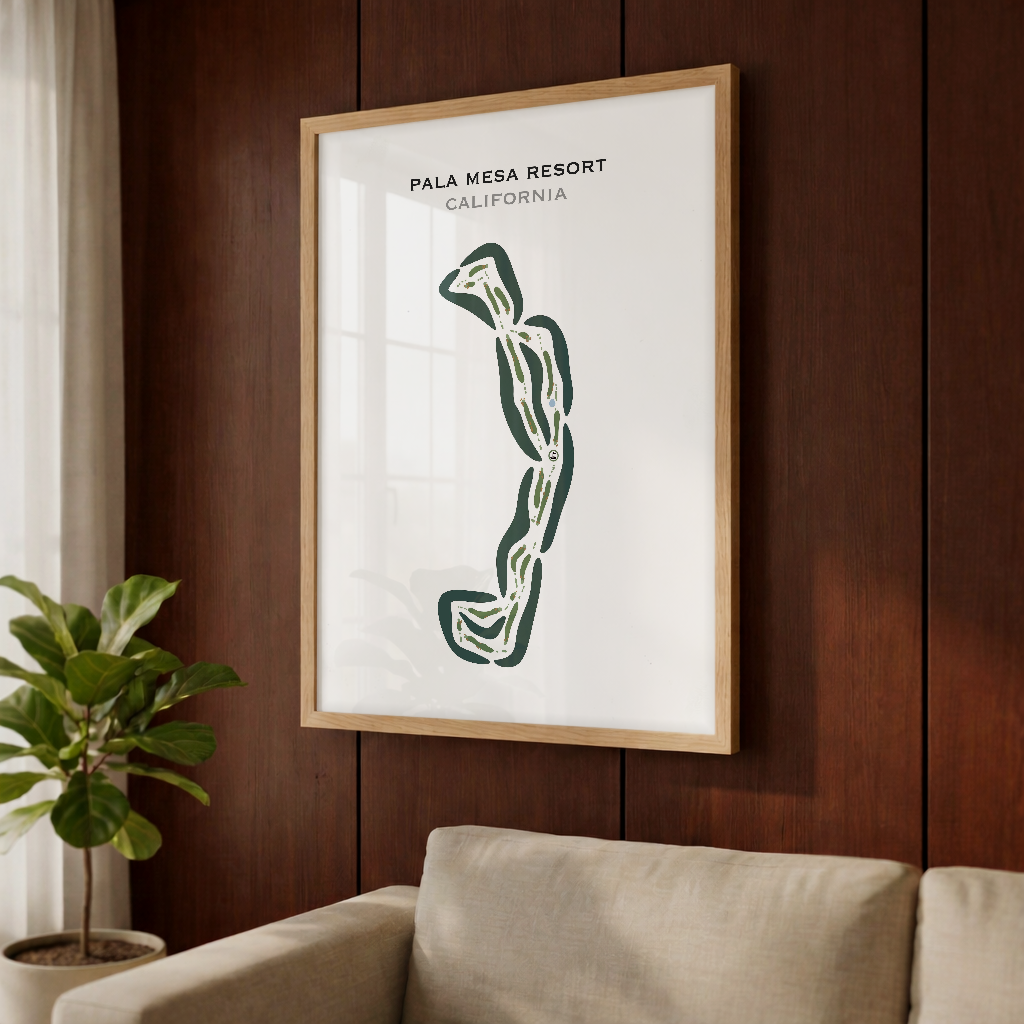 Pala Mesa Resort, California - Printed Golf Courses