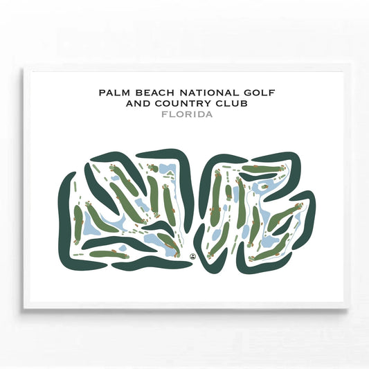 Palm Beach National Golf & Country Club, Florida - Printed Golf Courses