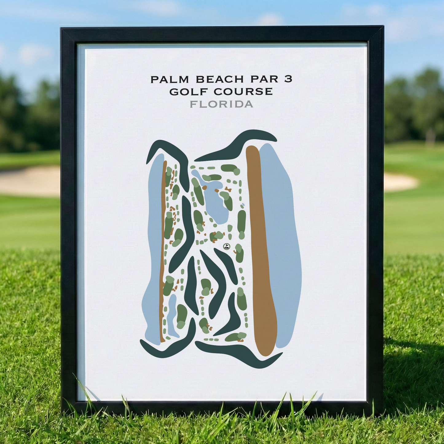 Palm Beach Par 3, Florida - Printed Golf Courses
