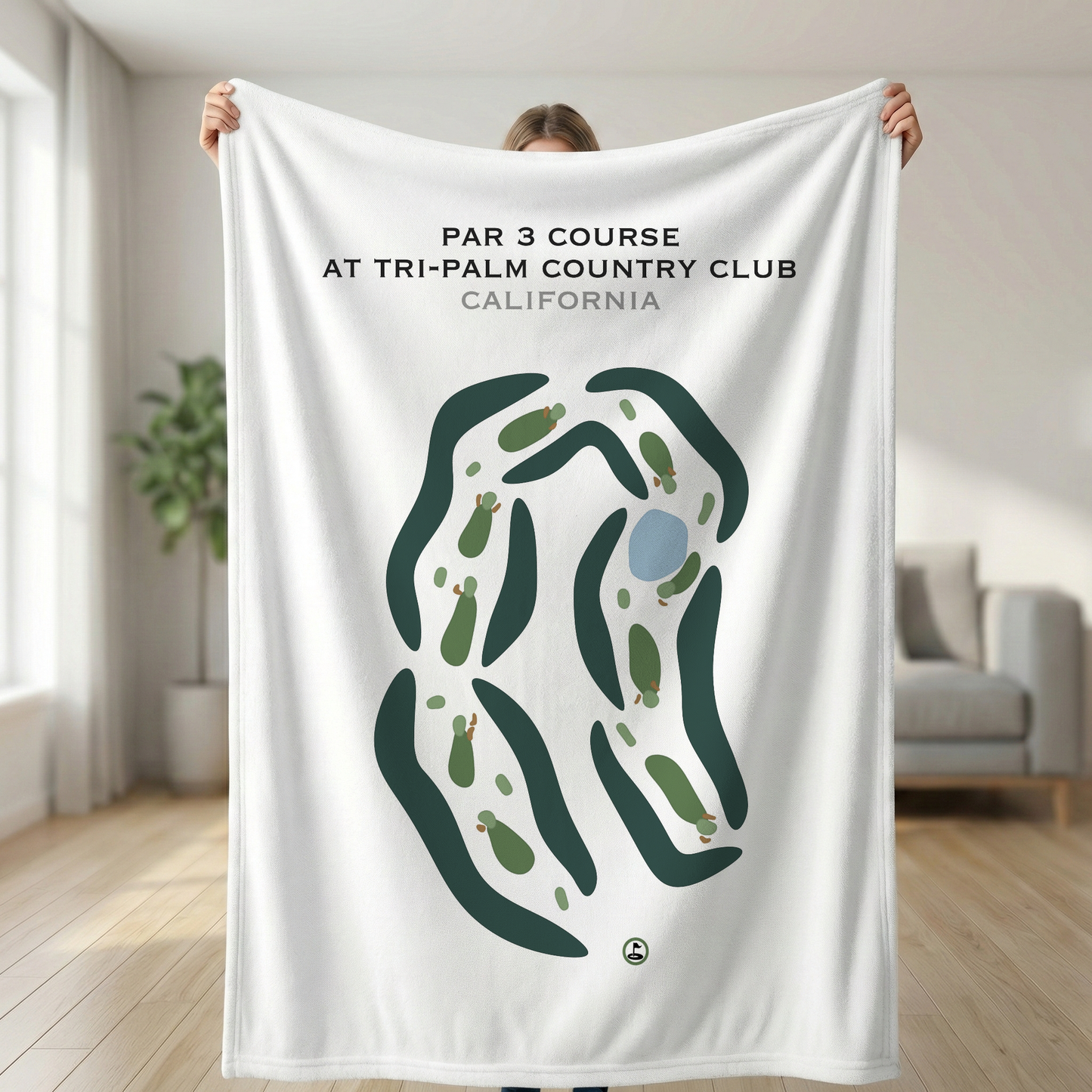 Par 3 at Tri-Palm Country Club, California - Printed Golf Courses