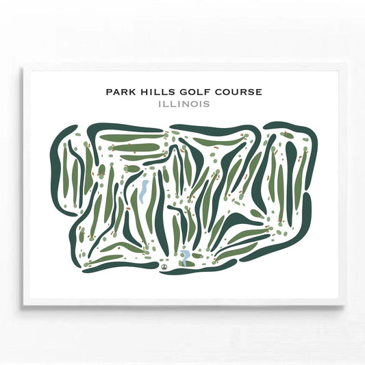 Park Hills Golf Course, Illinois - Printed Golf Courses