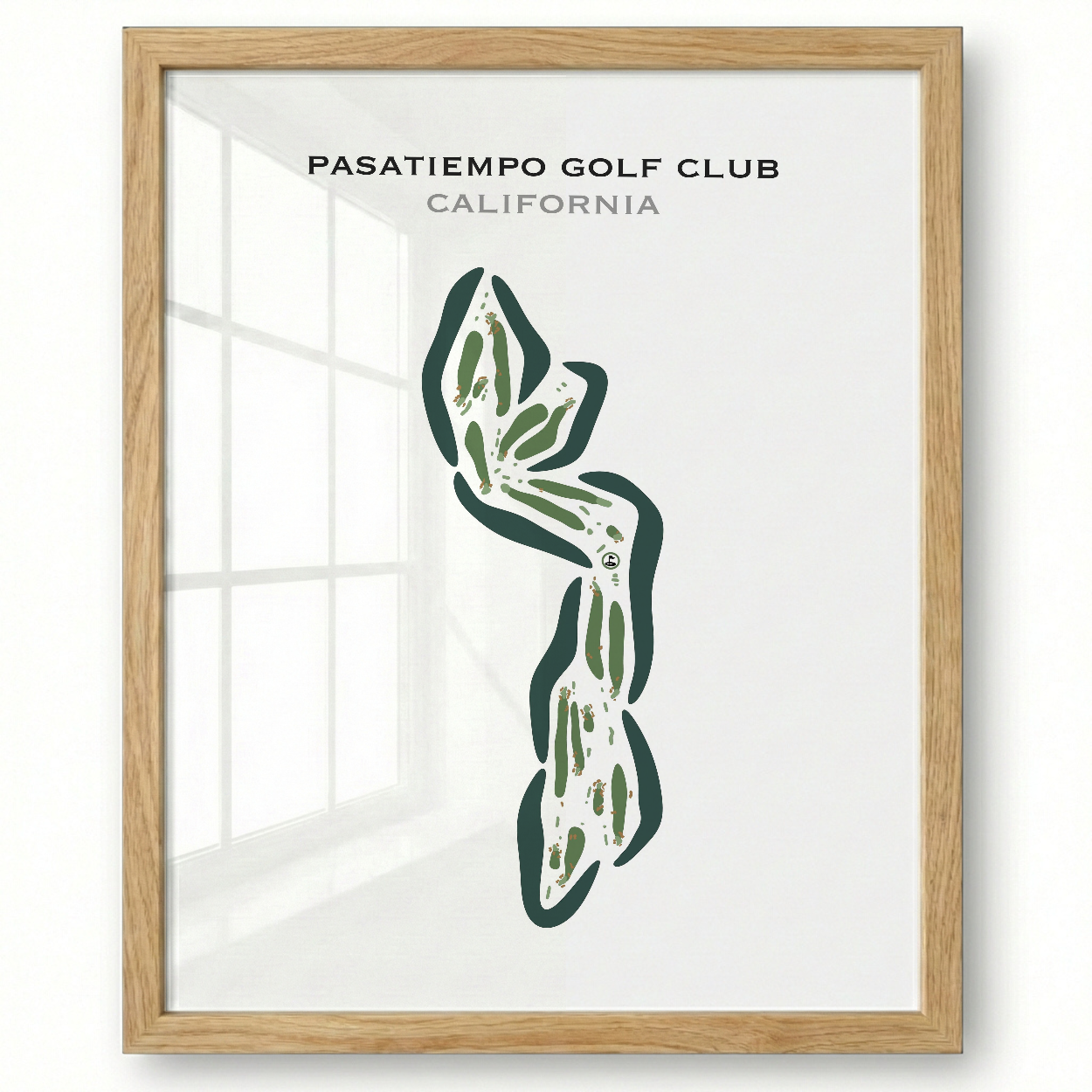 Pasatiempo Golf Club, Santa Cruz California - Printed Golf Courses