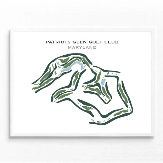 Patriots Glen Golf Club, Maryland - Printed Golf Courses