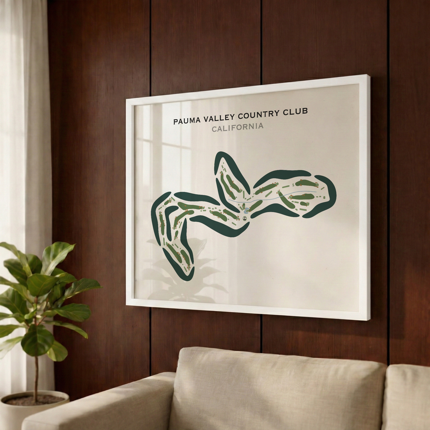 Pauma Valley Country Club, California - Printed Golf Courses