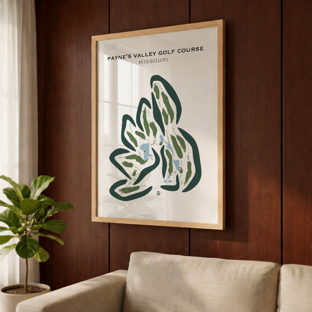 Payne's Valley Golf Course, Missouri - Printed Golf Courses