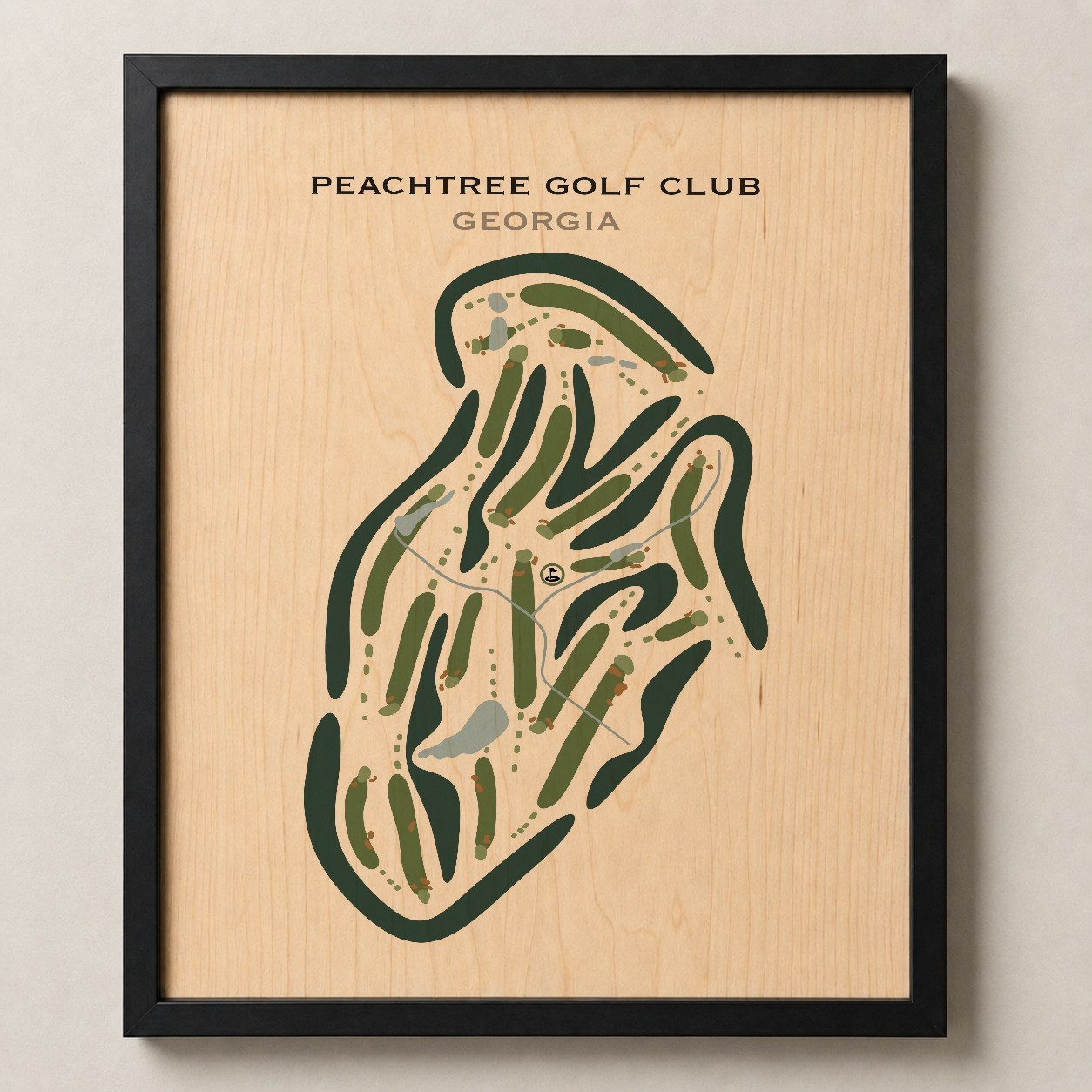 Peachtree Golf Club, Georgia - Printed Golf Courses