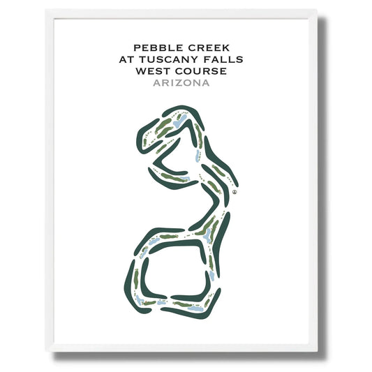 Pebble Creek at Tuscany Falls - West Course, Arizona - Printed Golf Courses