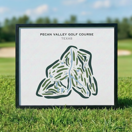 Pecan Valley Golf Course, Texas - Printed Golf Courses