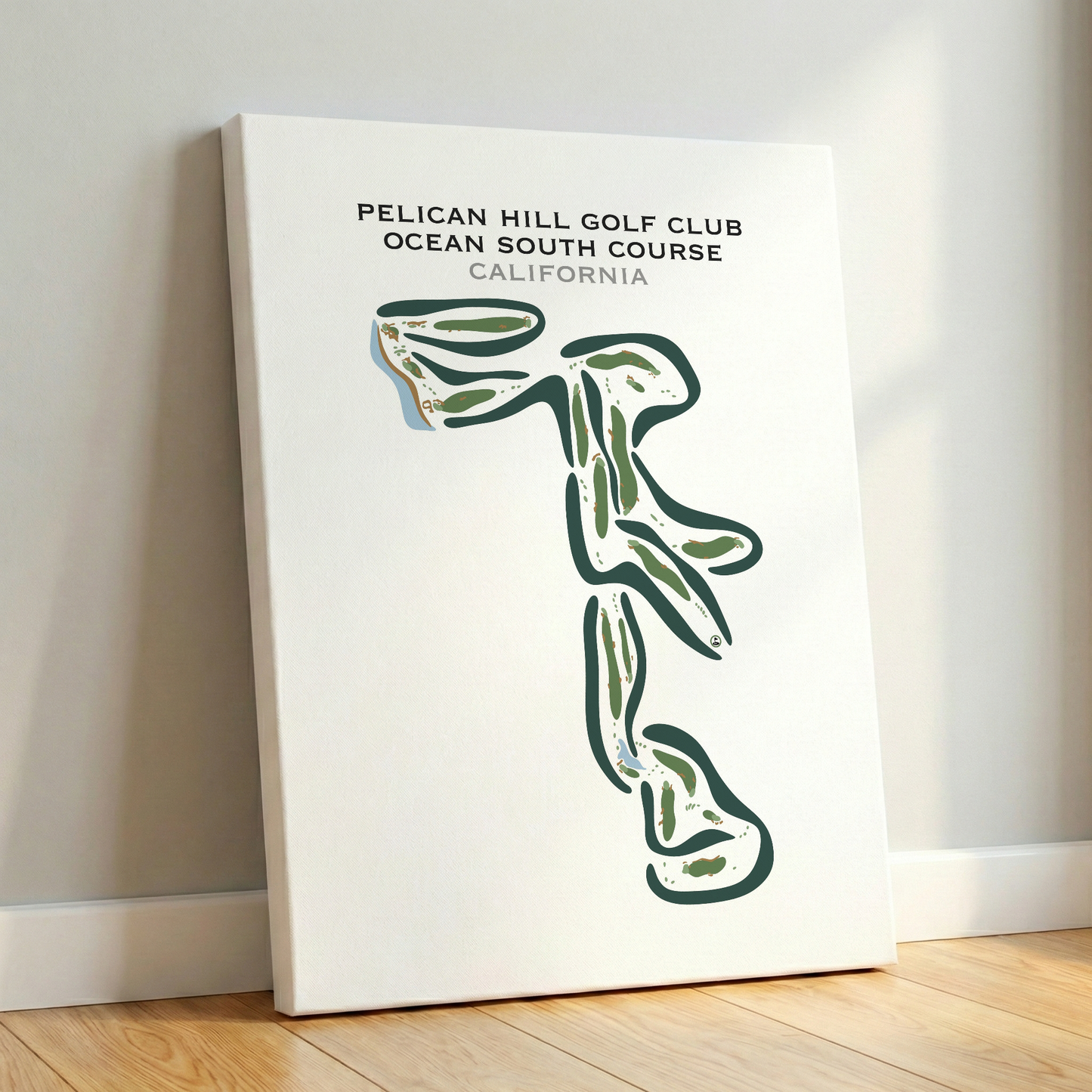 Pelican Hill Golf Club Ocean South Golf Course, California - Printed Golf Courses