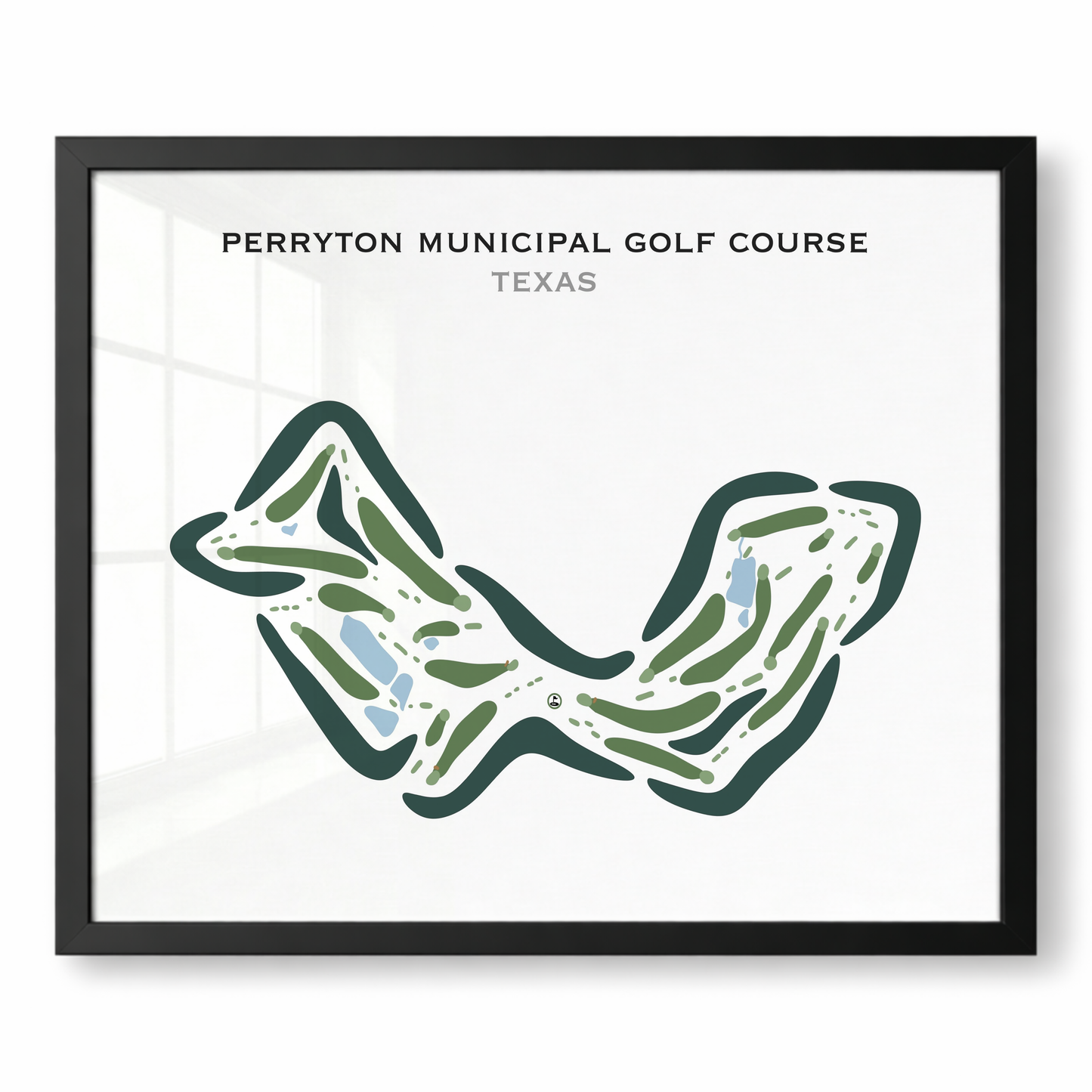 Perryton Municipal Golf Course, Texas - Printed Golf Course