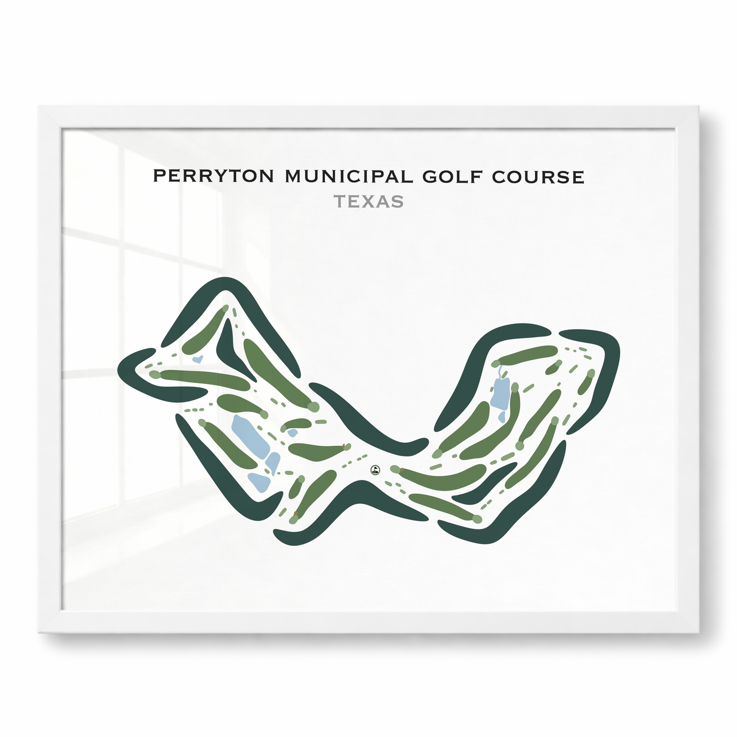Perryton Municipal Golf Course, Texas - Printed Golf Course