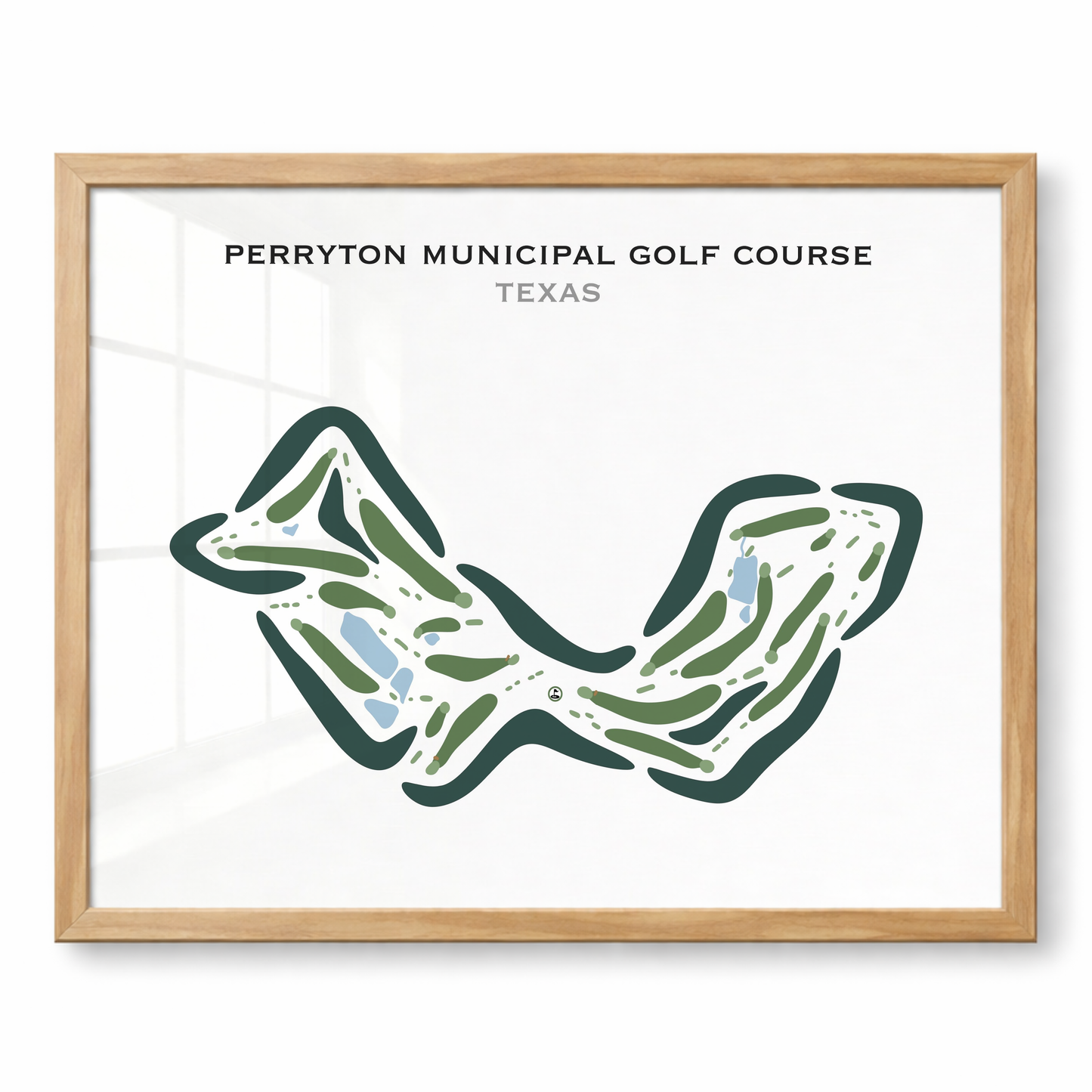 Perryton Municipal Golf Course, Texas - Printed Golf Course