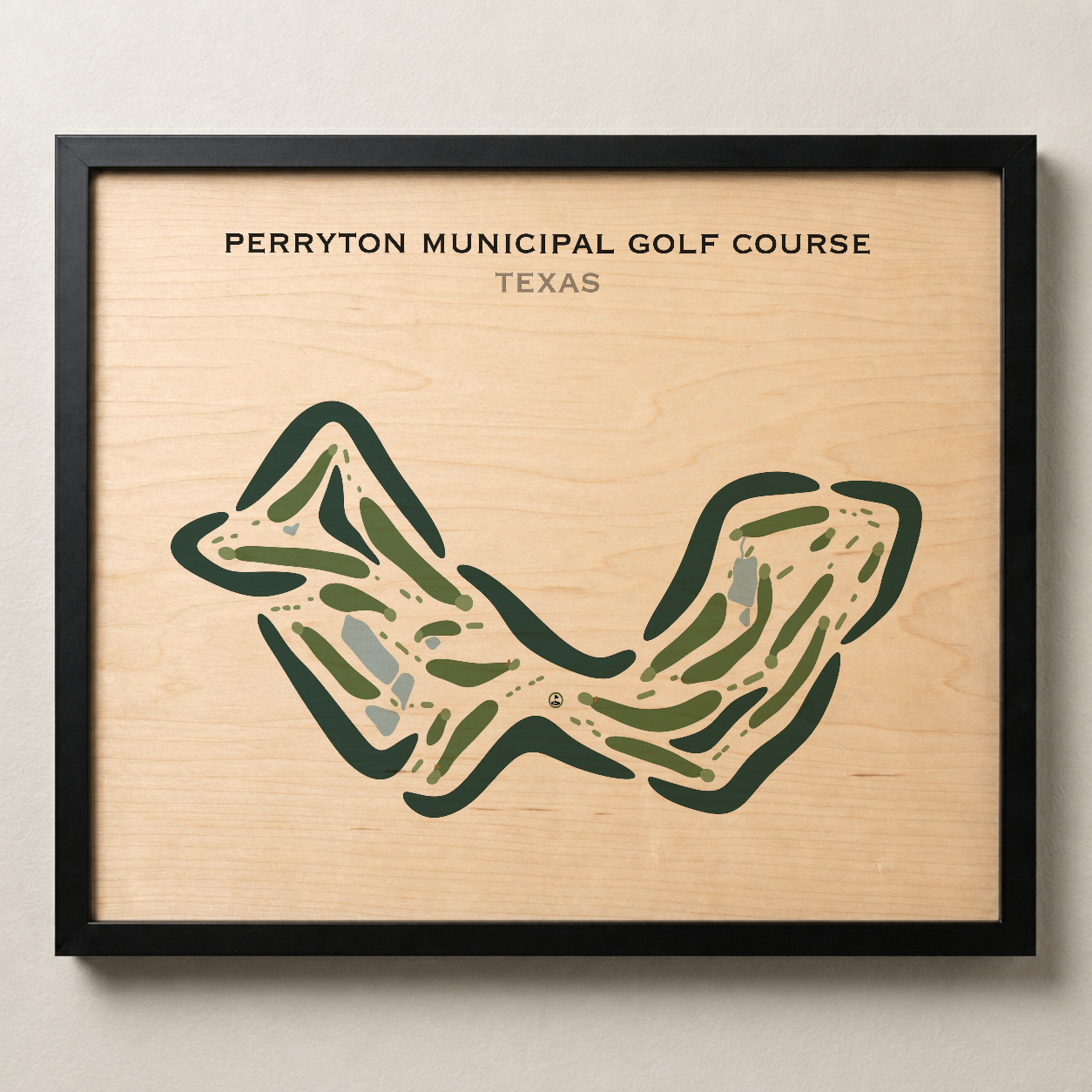 Perryton Municipal Golf Course, Texas - Printed Golf Course