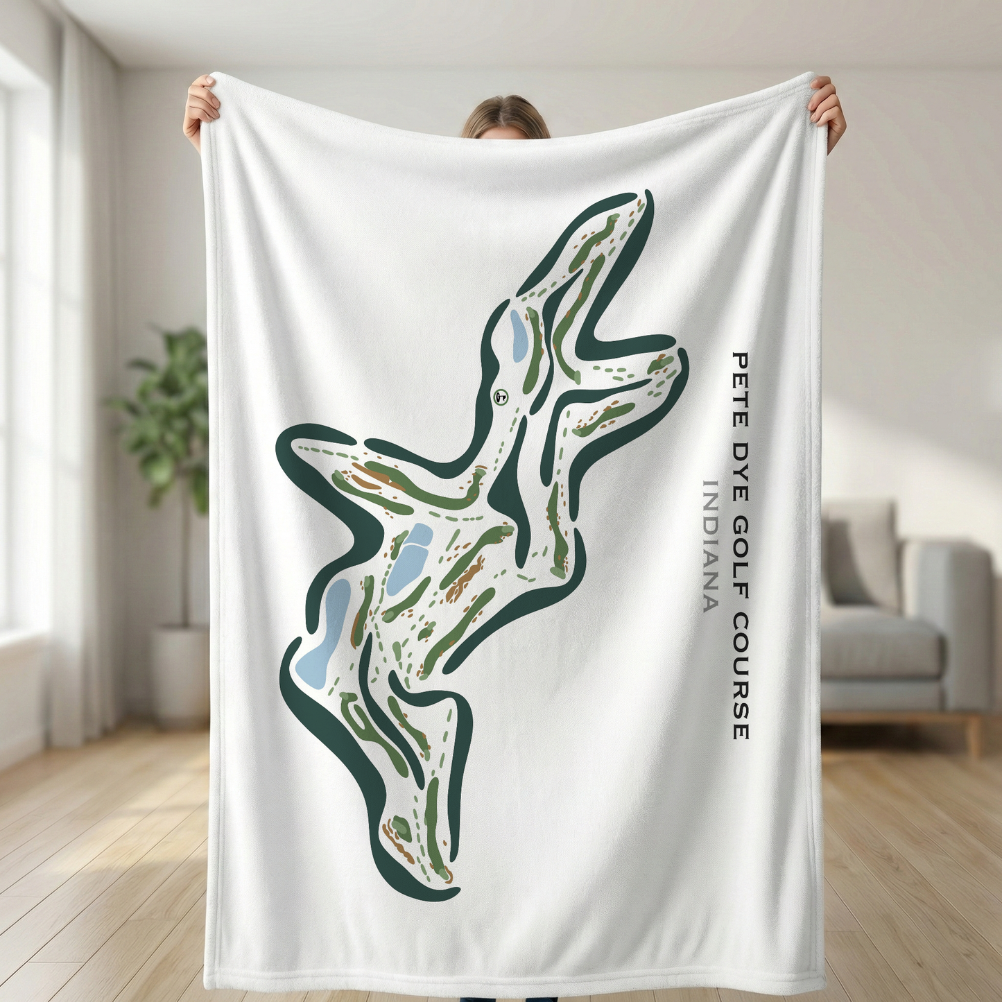 Pete Dye Golf Course, Indiana - Printed Golf Courses