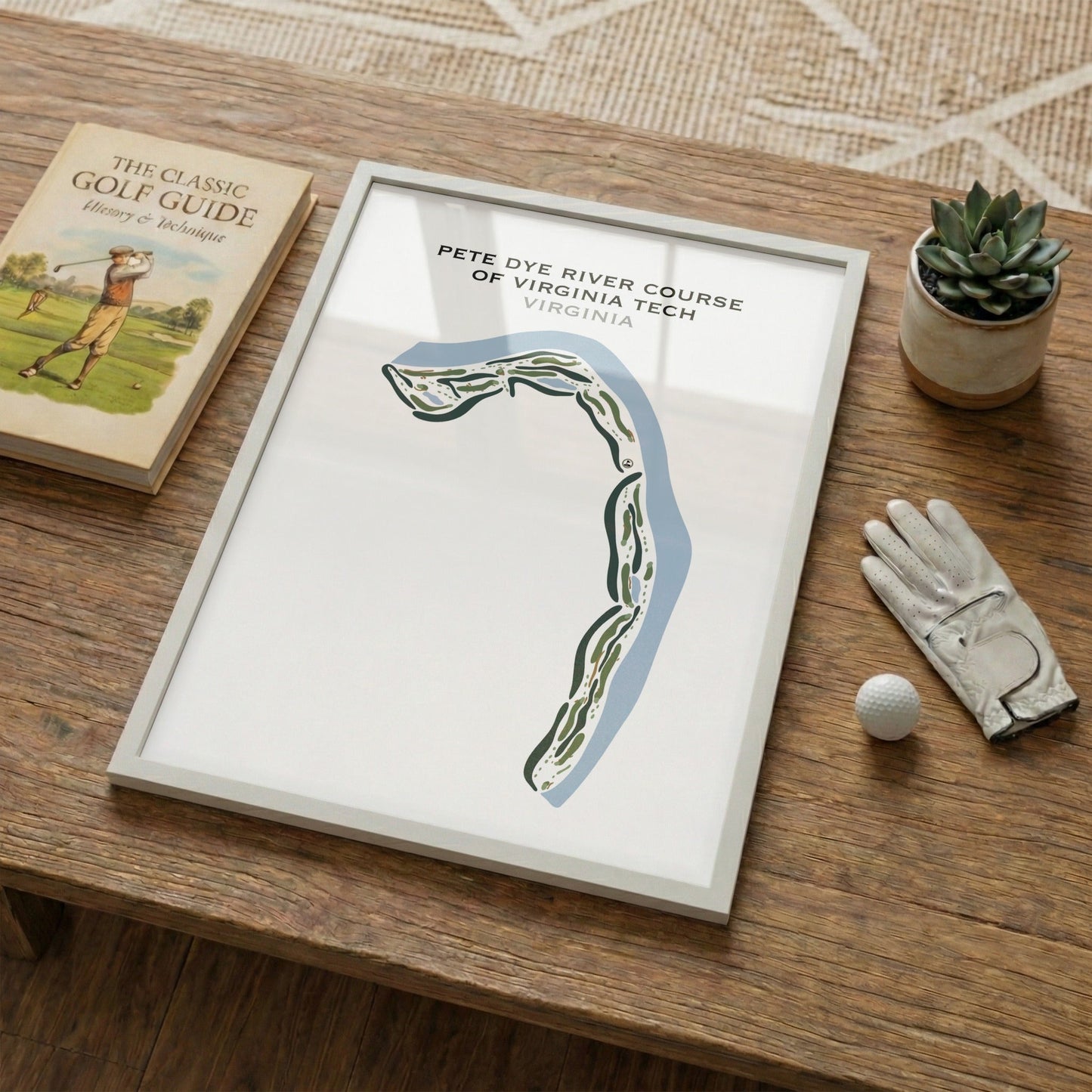 Pete Dye River Course of Virginia Tech, Virginia - Printed Golf Courses