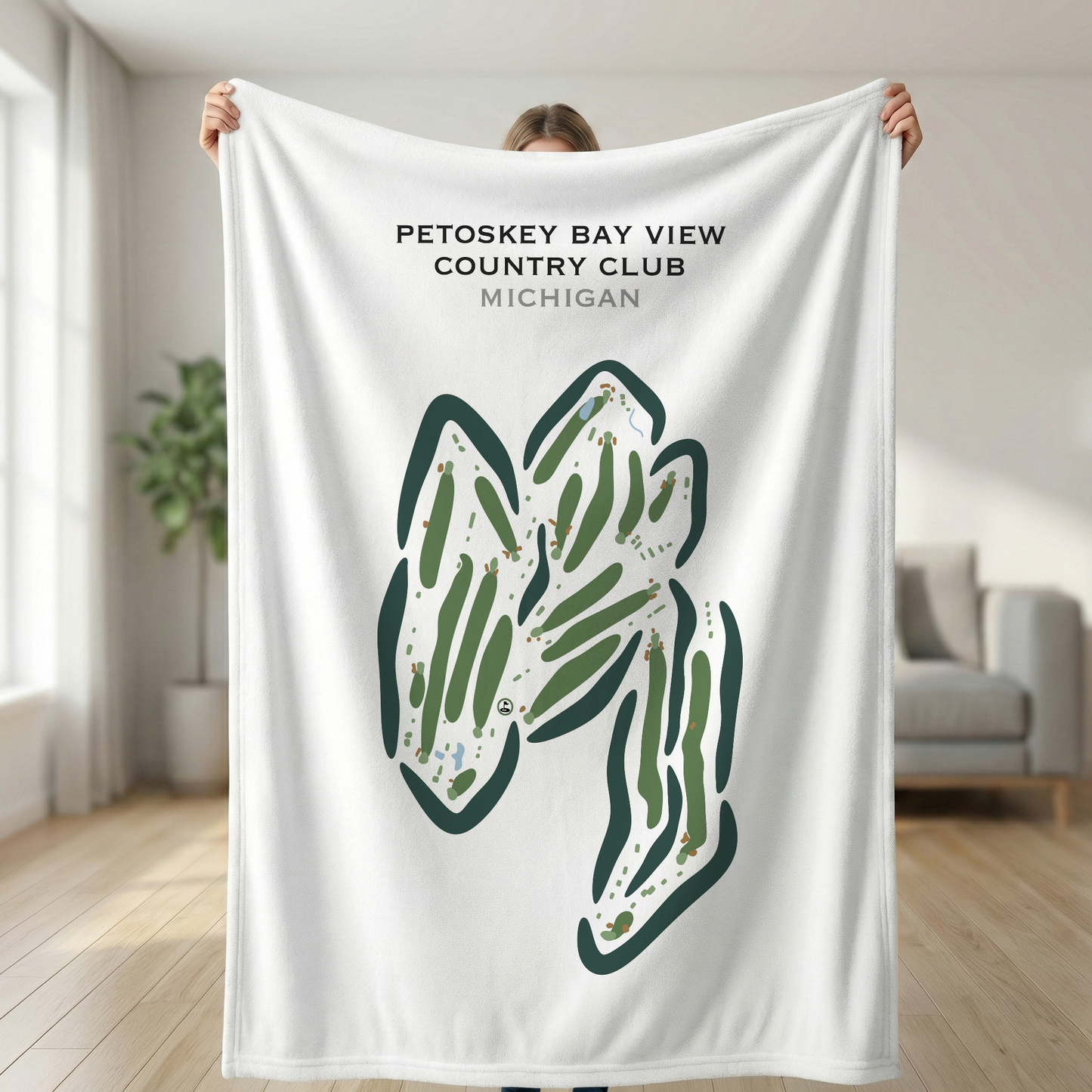 Petoskey Bay View Country Club, Michigan - Printed Golf Courses