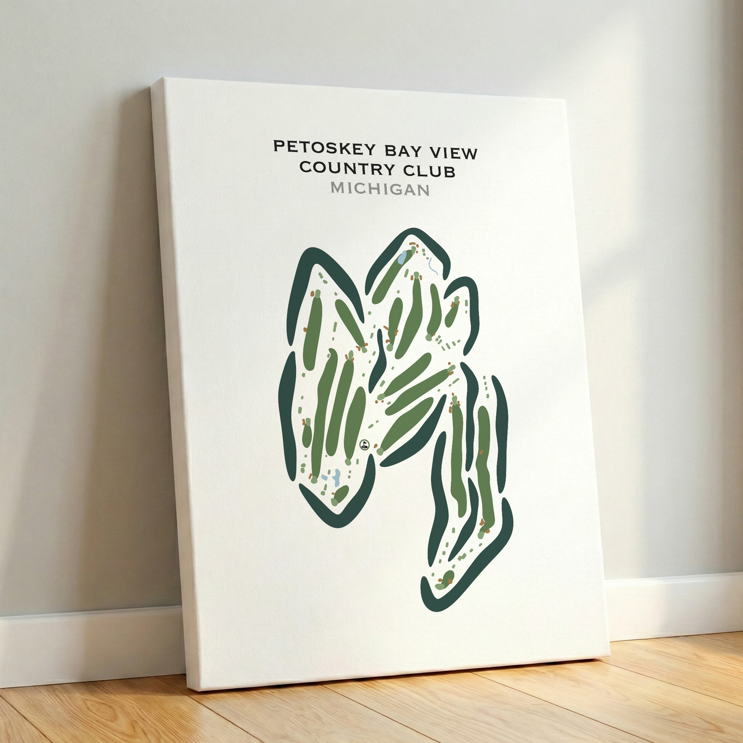 Petoskey Bay View Country Club, Michigan - Printed Golf Courses