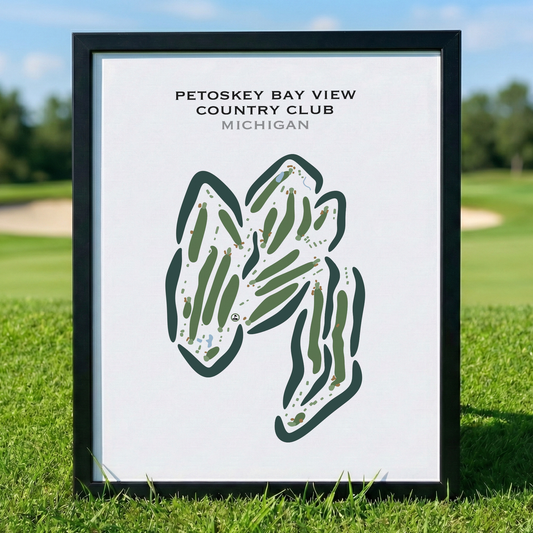 Petoskey Bay View Country Club, Michigan - Printed Golf Courses