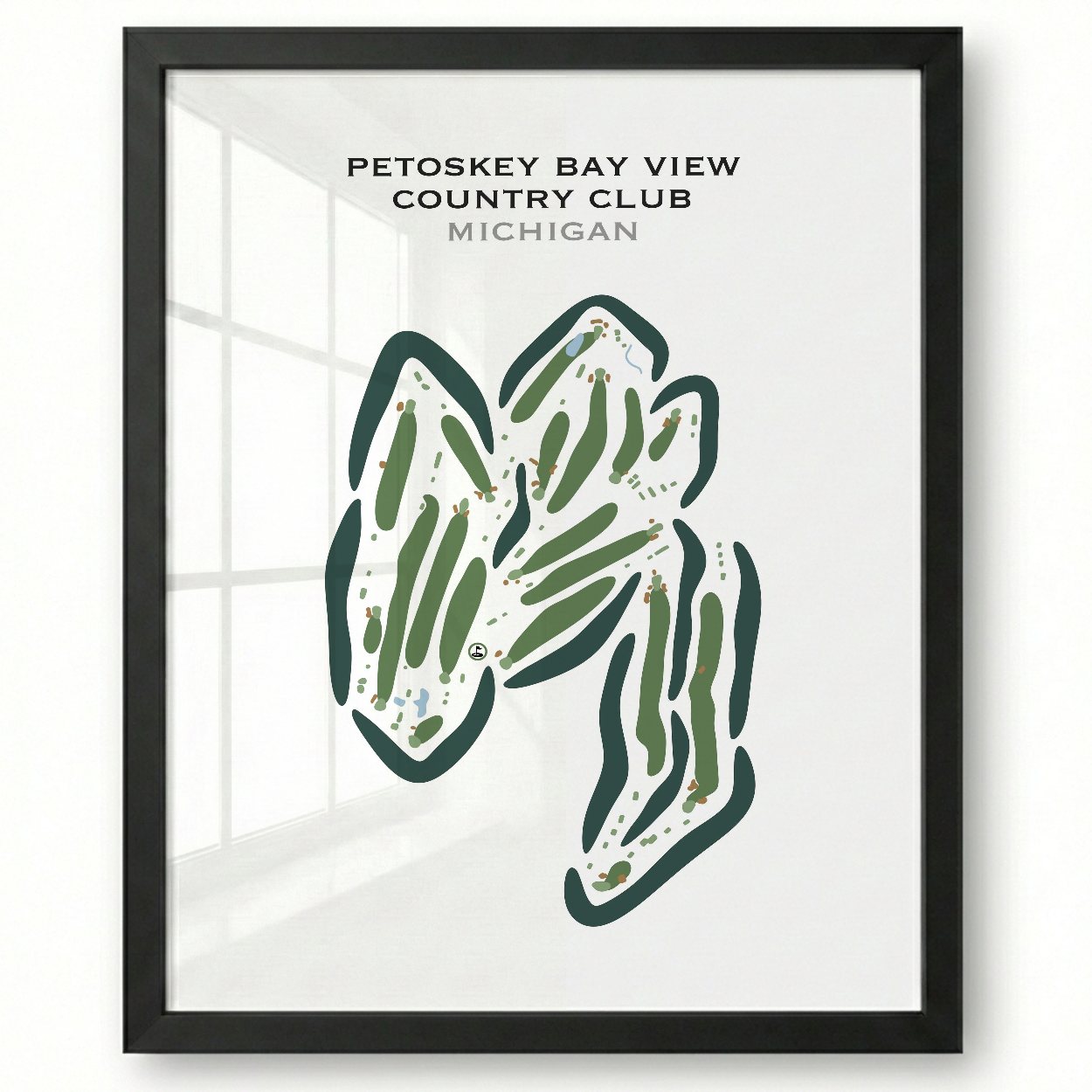 Petoskey Bay View Country Club, Michigan - Printed Golf Courses