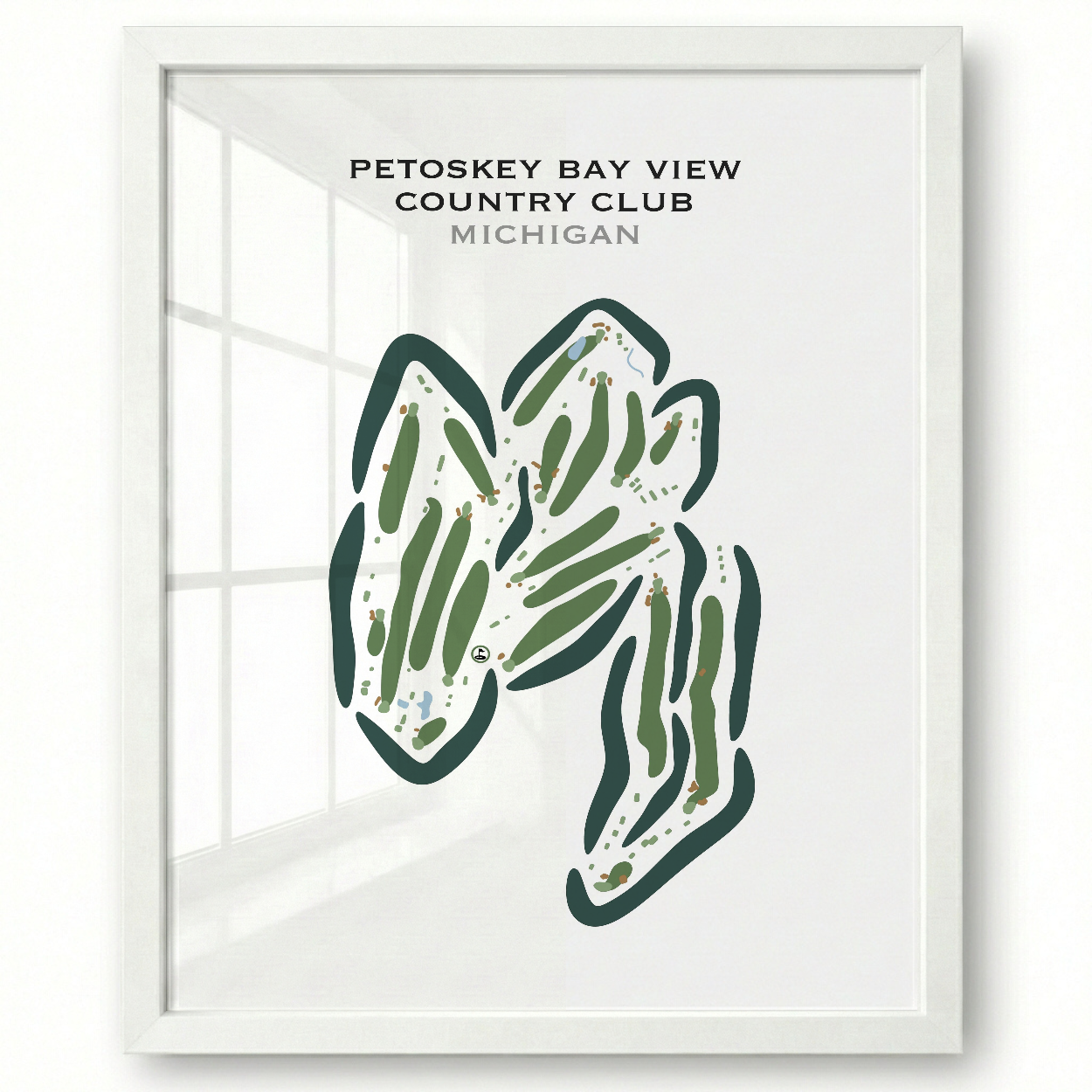 Petoskey Bay View Country Club, Michigan - Printed Golf Courses