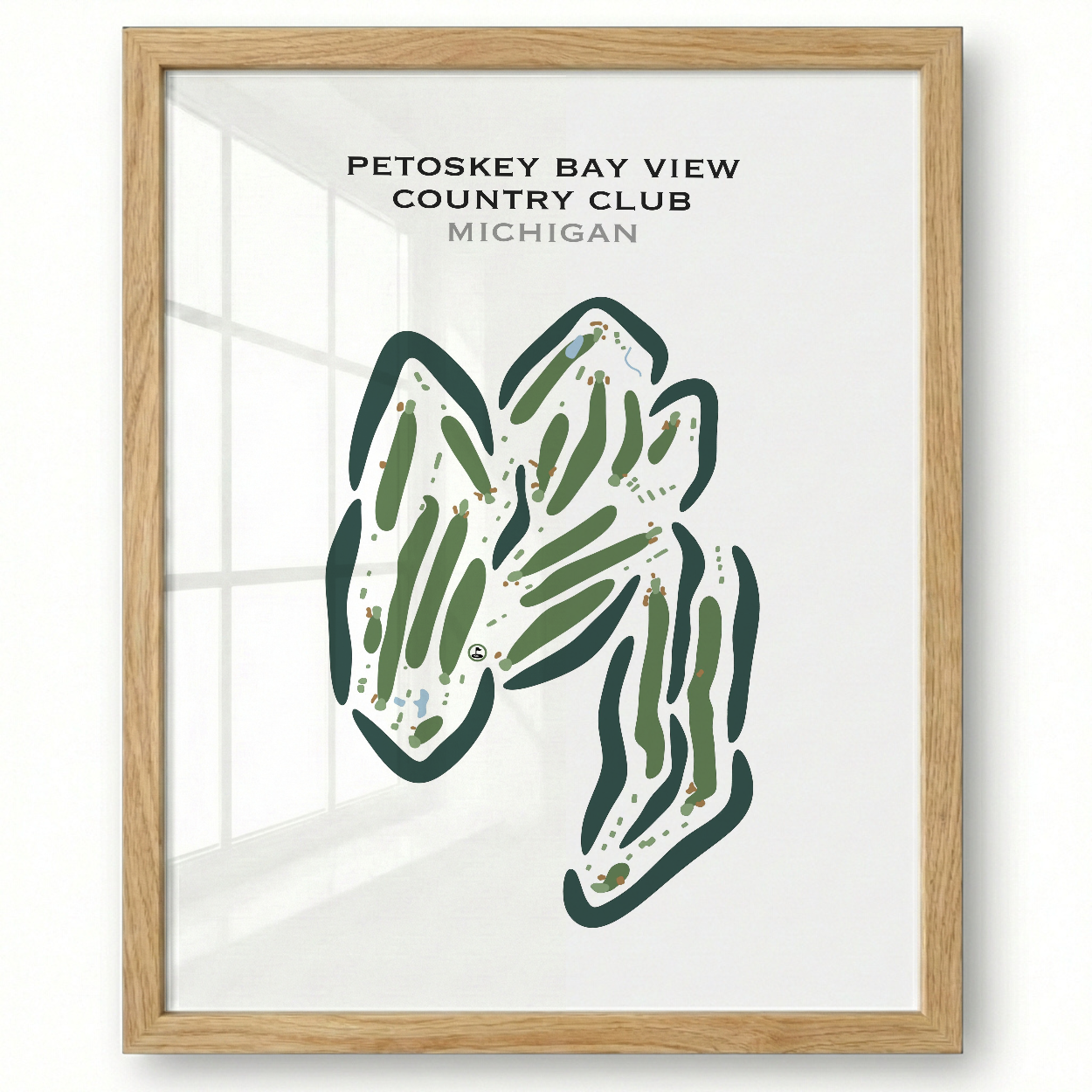 Petoskey Bay View Country Club, Michigan - Printed Golf Courses