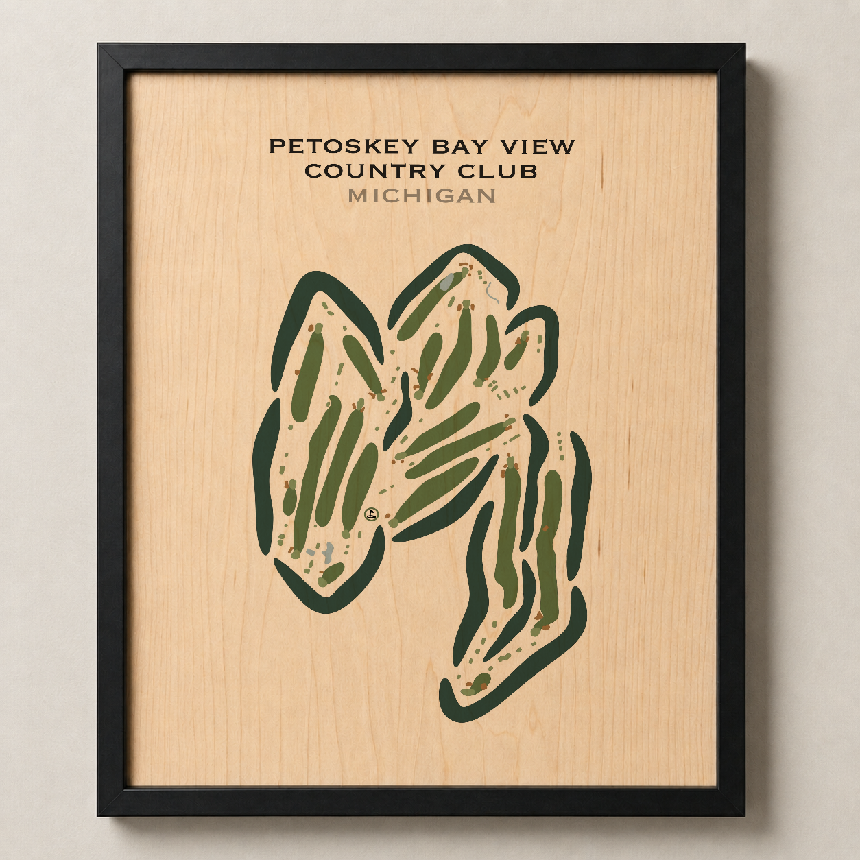 Petoskey Bay View Country Club, Michigan - Printed Golf Courses