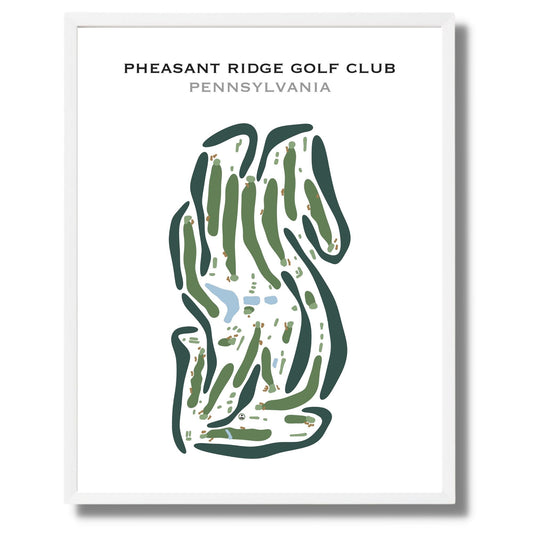 Pheasant Ridge Golf Club, Pennsylvania - Printed Golf Courses