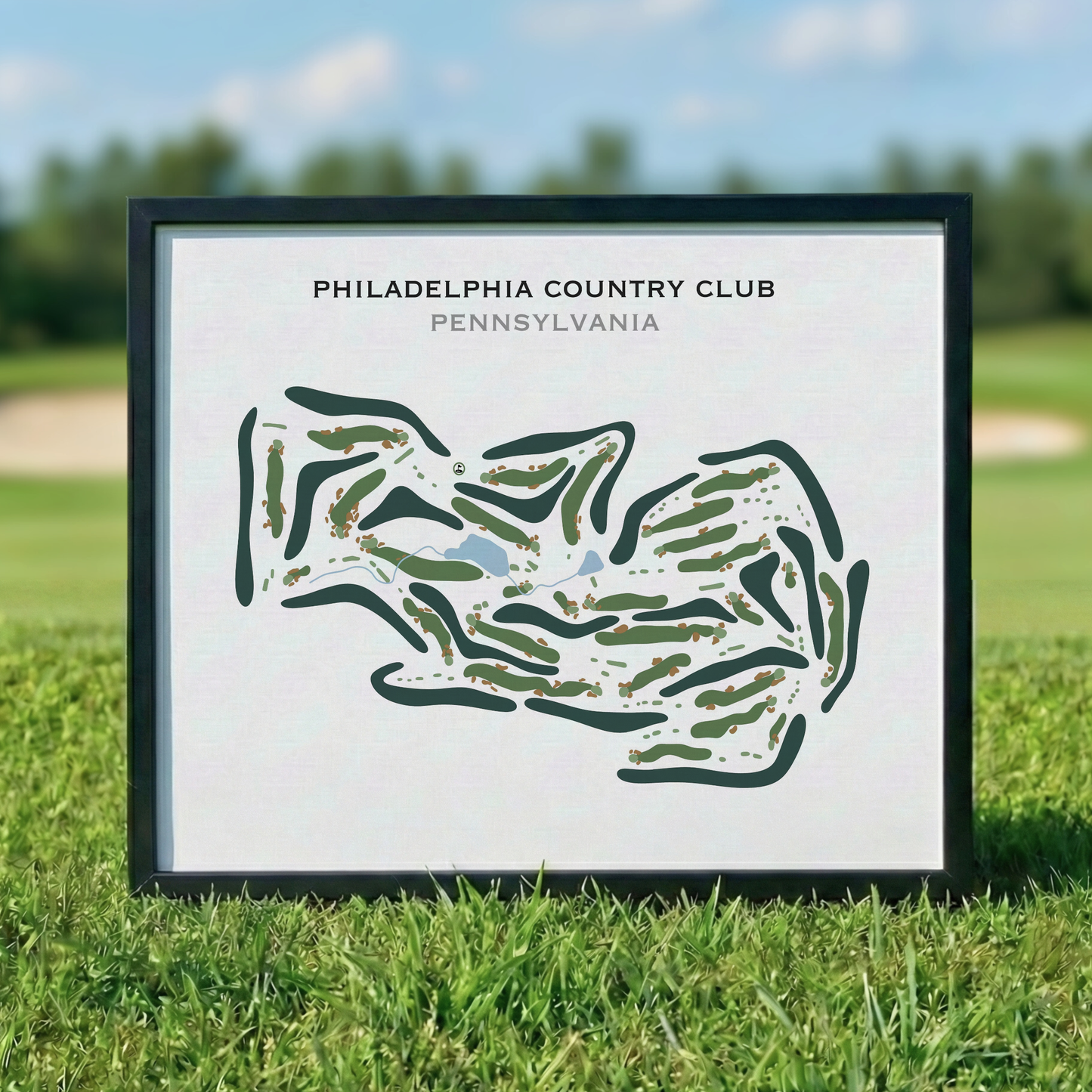 Philadelphia Country Club, Pennsylvania - Printed Golf Course