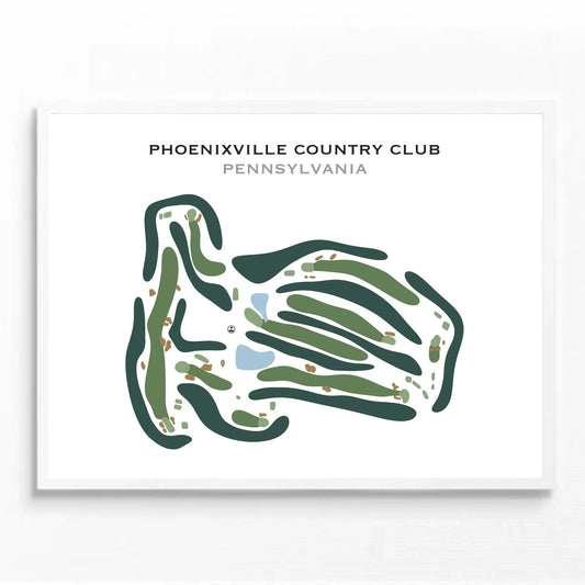 Phoenixville Country Club, Pennsylvania - Printed Golf Course