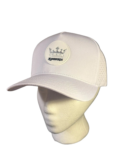 Lombardi White Patch Crown hat