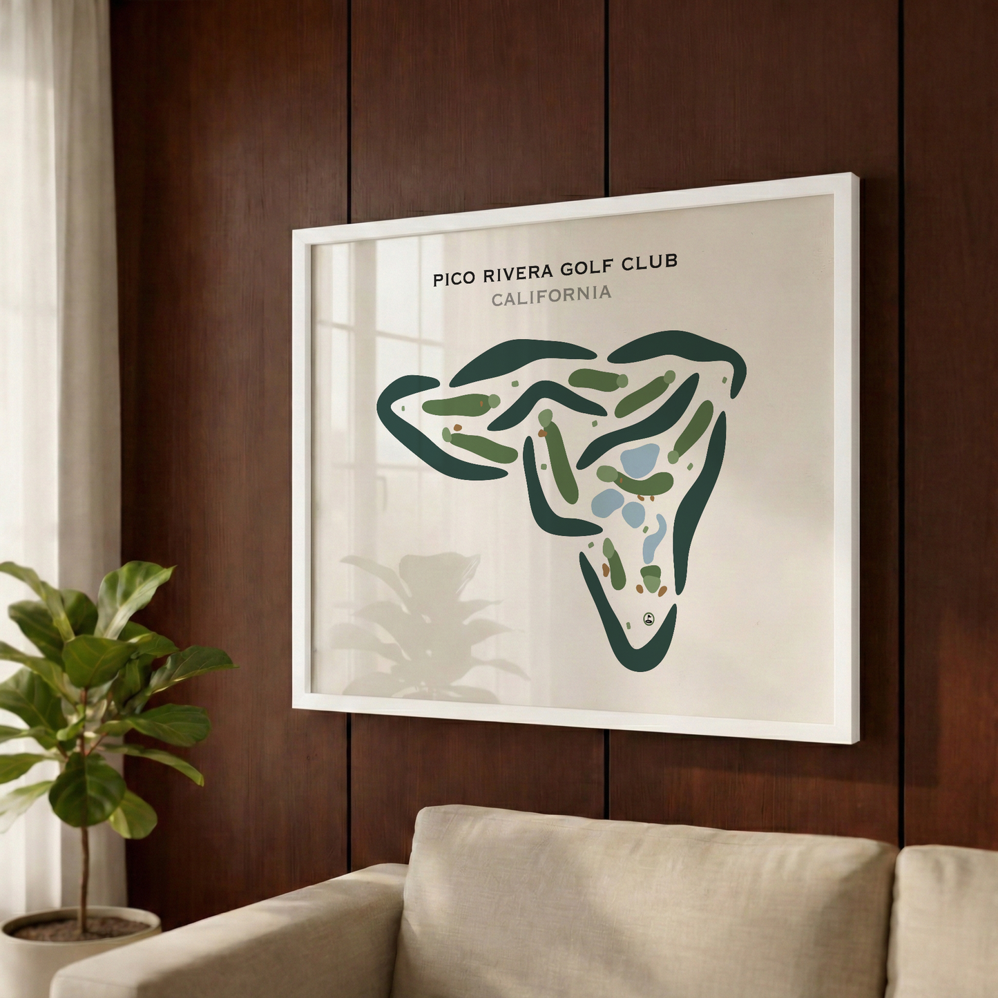 Pico Rivera Golf Club, California - Printed Golf Courses
