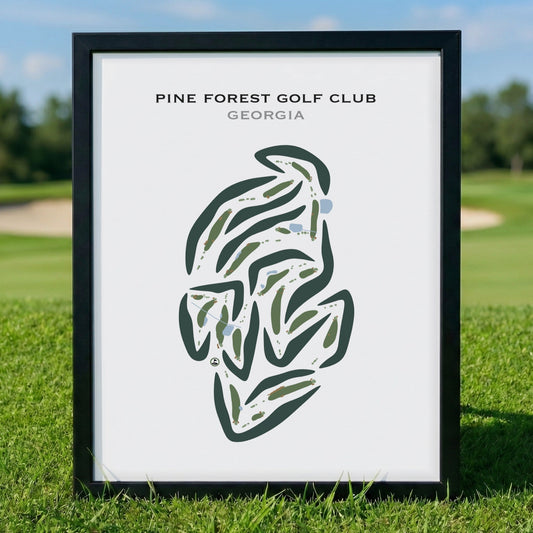 Pinetree Country Club, Georgia - Printed Golf Course