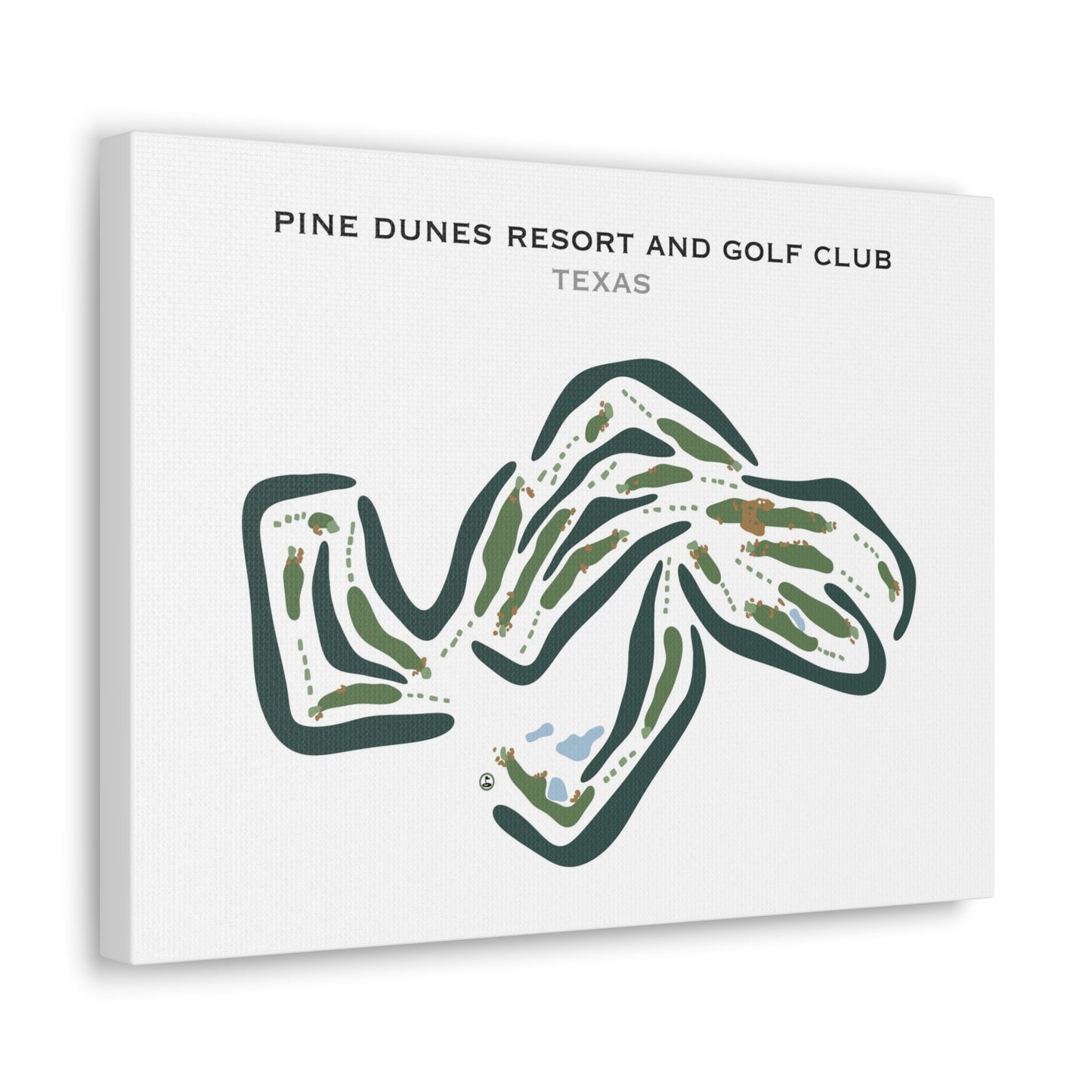 Pine Dunes Resort & Golf Club, Texas - Printed Golf Courses
