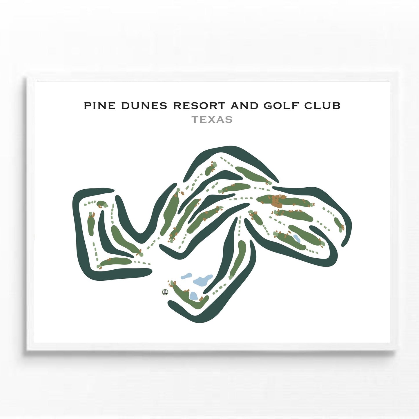 Pine Dunes Resort & Golf Club, Texas - Printed Golf Courses