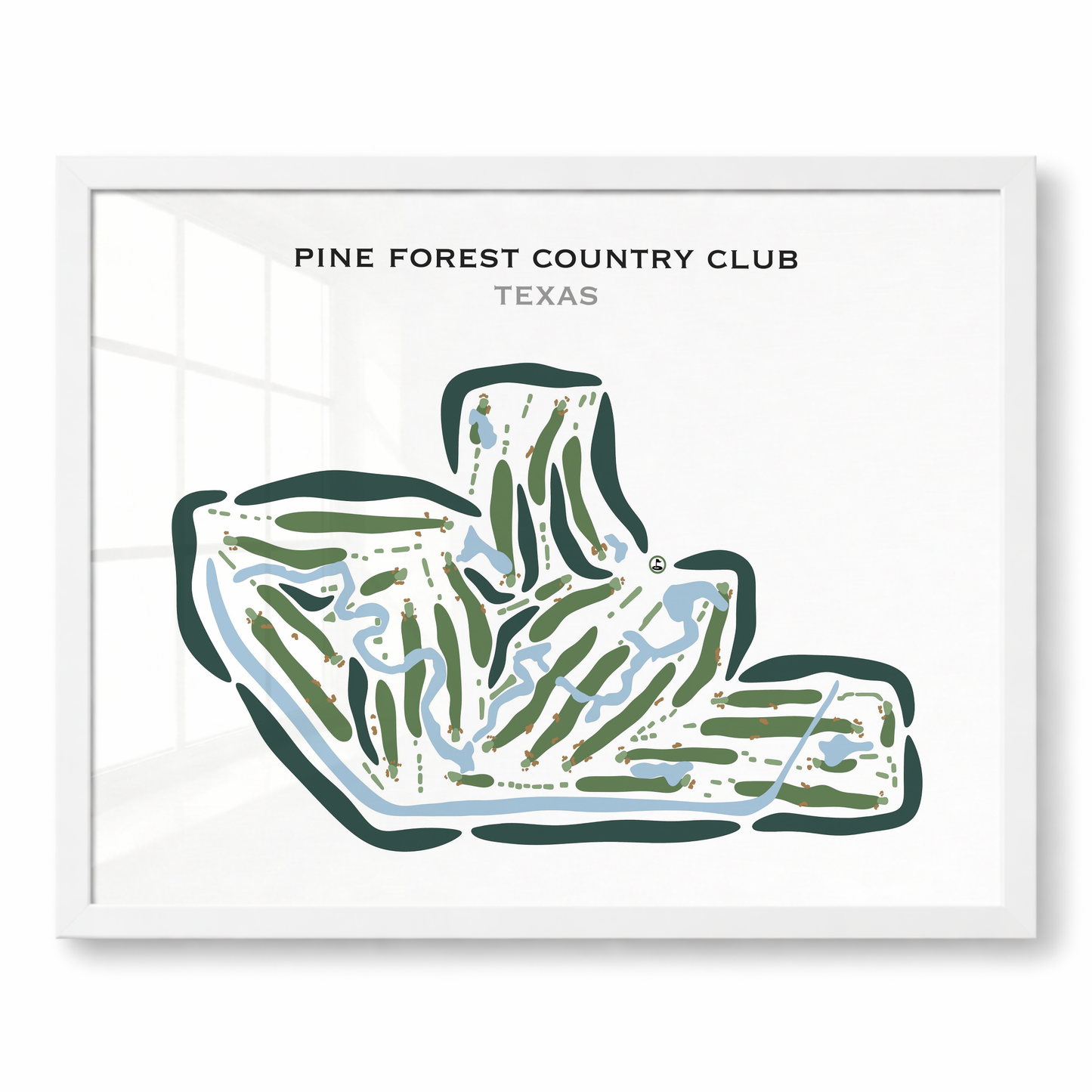 Pine Forest Country Club, Texas - Printed Golf Courses