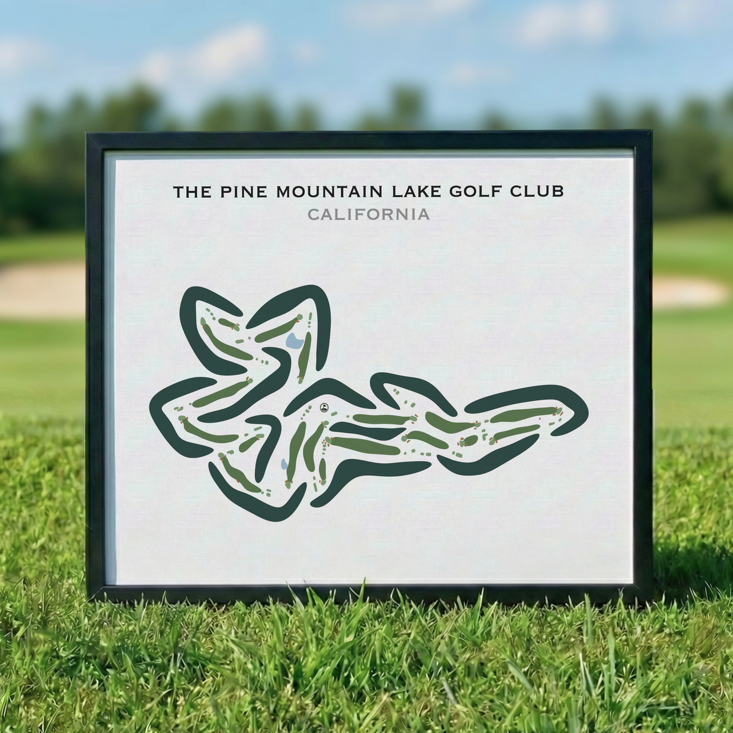 The Pine Mountain Lake Golf Club, California - Printed Golf Courses