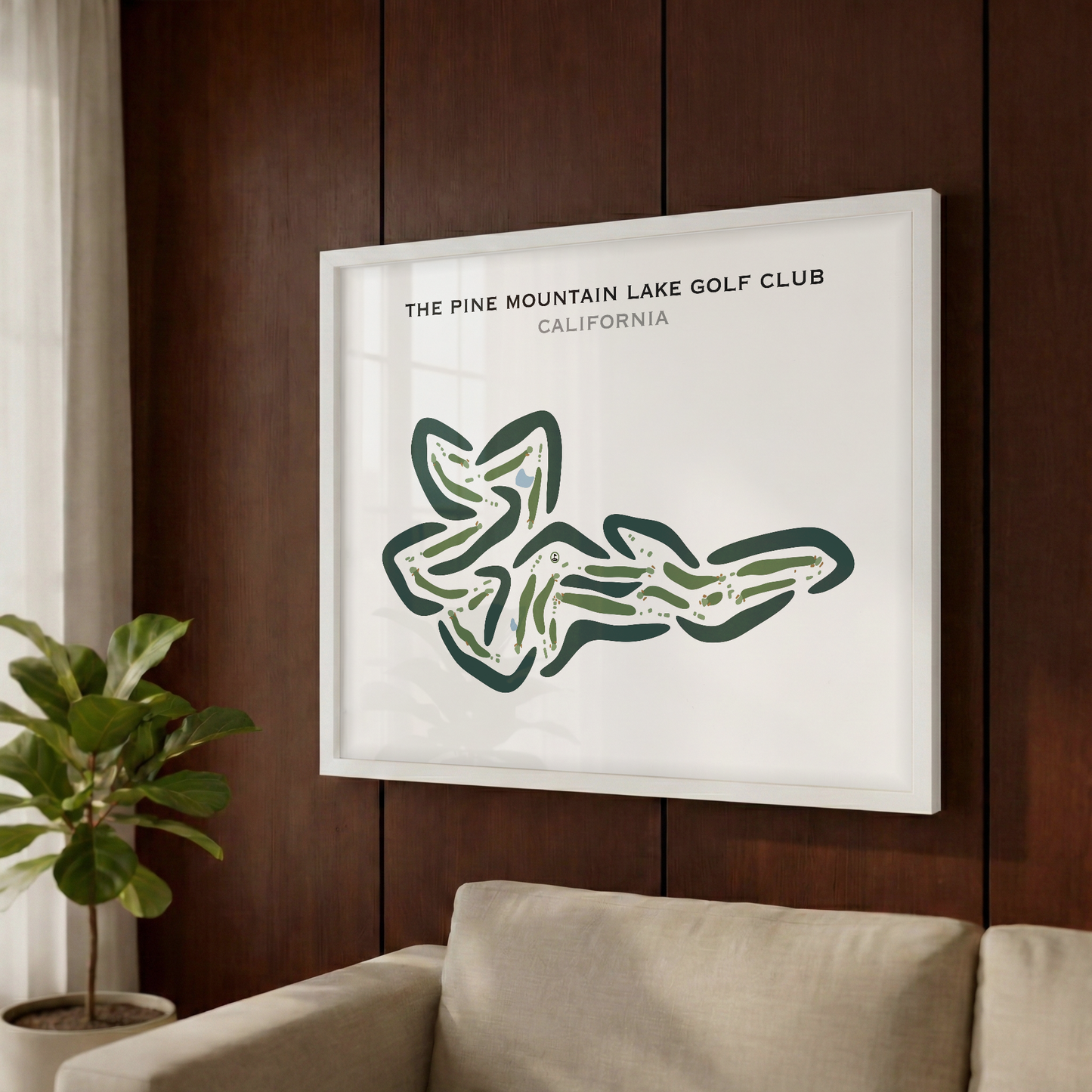 The Pine Mountain Lake Golf Club, California - Printed Golf Courses