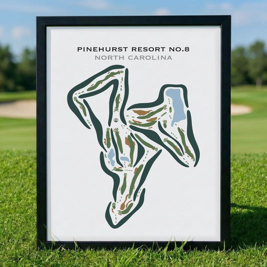 Pinehurst Resort #8, North Carolina - Printed Golf Courses