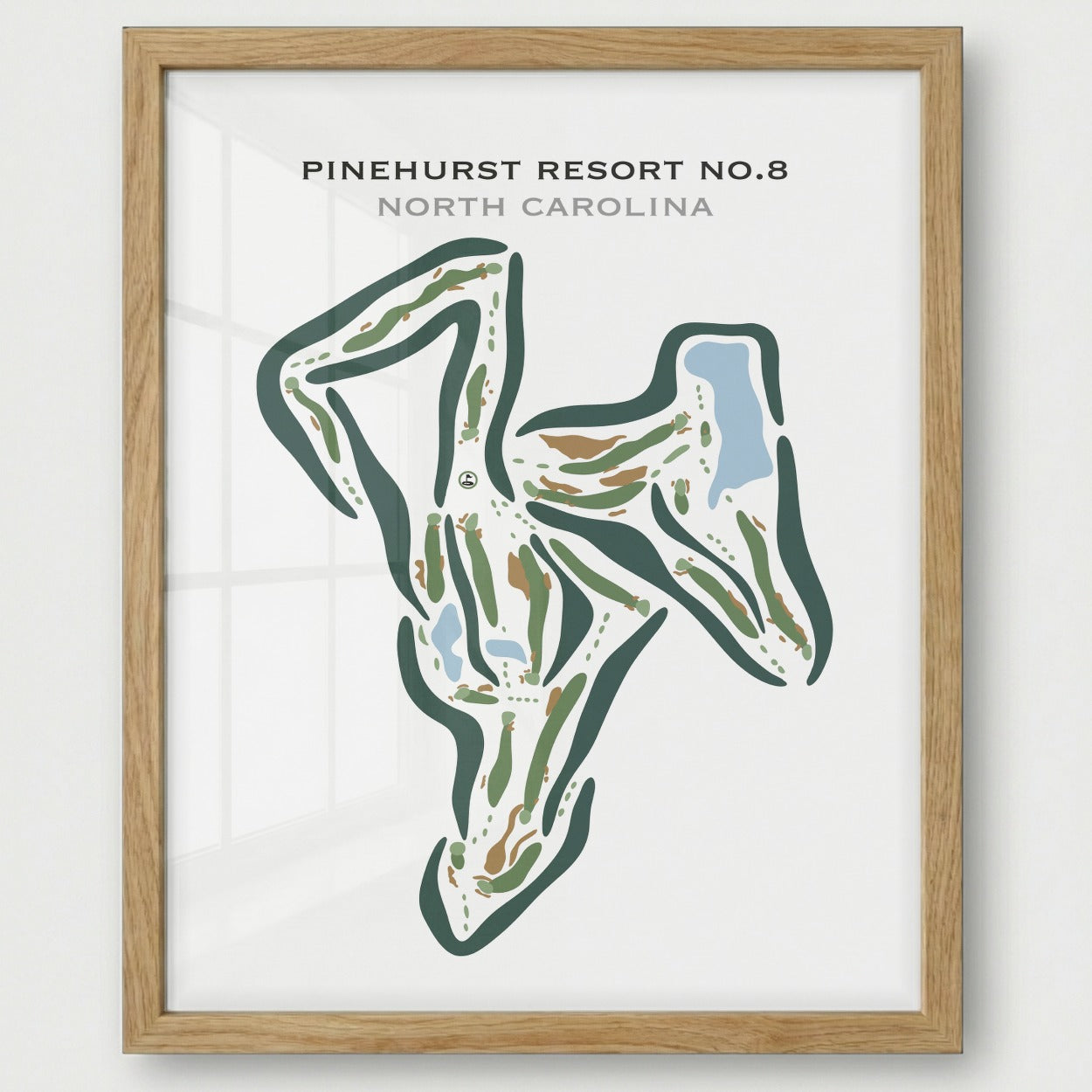 Pinehurst Resort #8, North Carolina - Printed Golf Courses