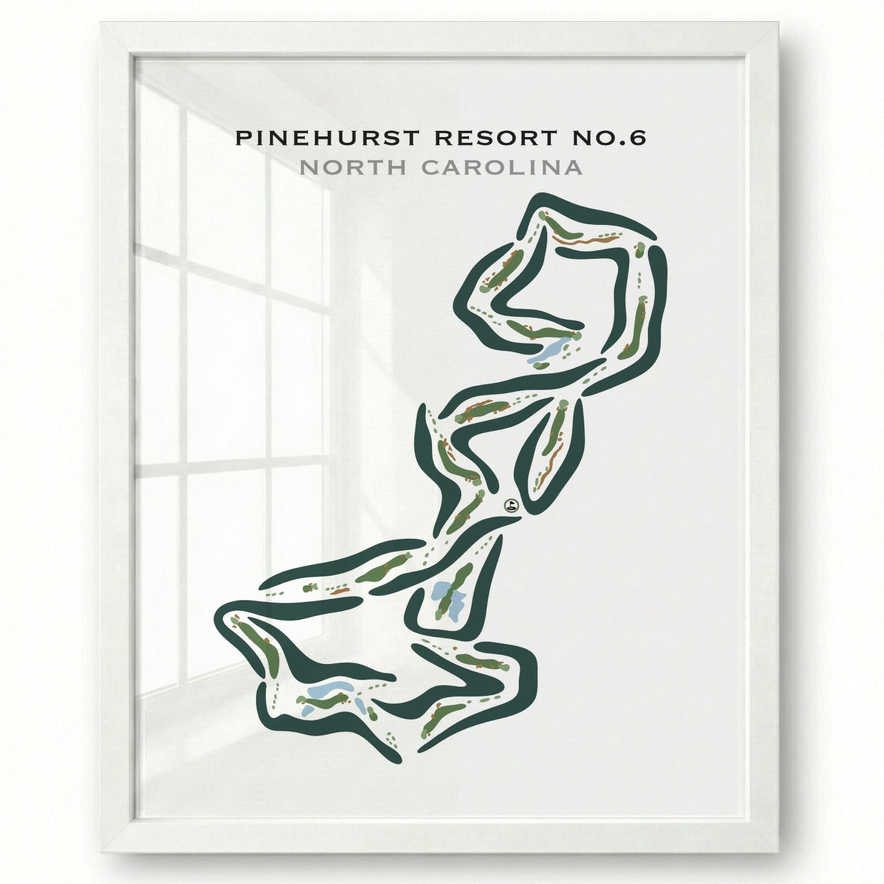 Pinehurst Resort #6, North Carolina - Printed Golf Courses