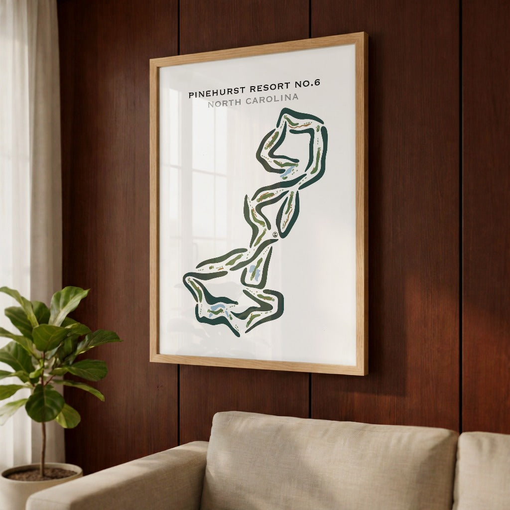 Pinehurst Resort #6, North Carolina - Printed Golf Courses