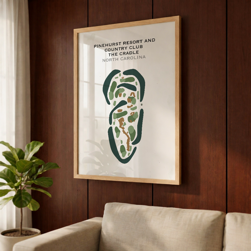 Pinehurst Resort and Country Club, The Cradle, North Carolina - Printed Golf Courses