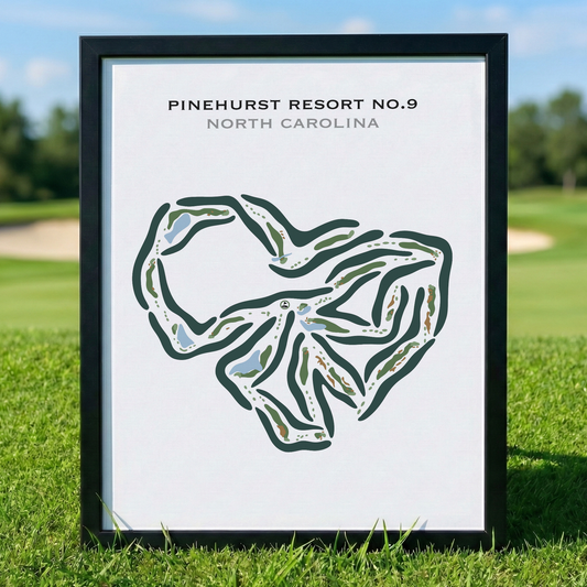 Pinehurst Resort No. 9, North Carolina - Printed Golf Courses