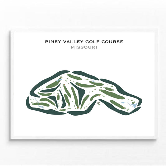 Piney Valley Golf Course, Missouri - Printed Golf Courses
