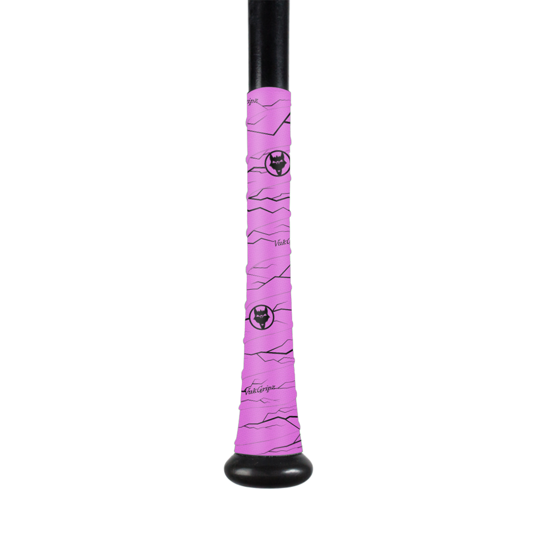 Pulse Pink Bat Grip Tape with Black