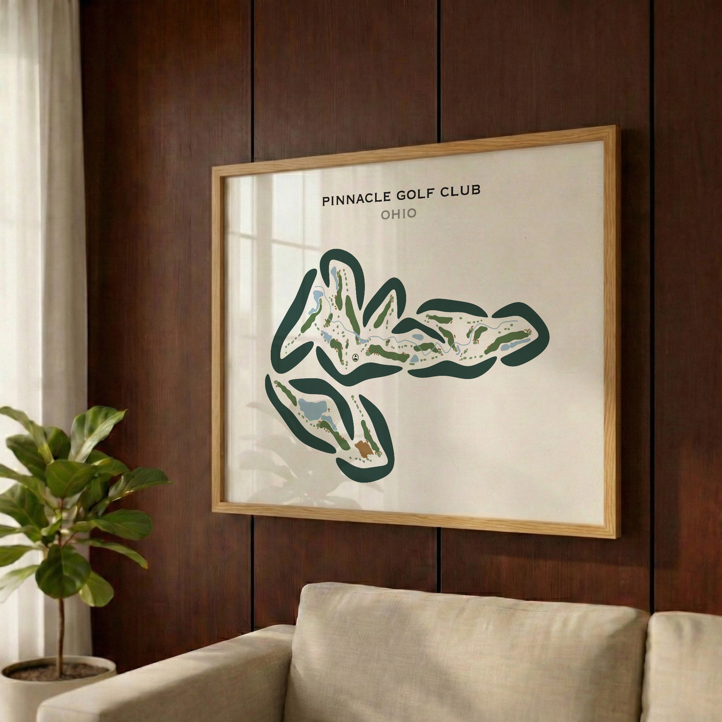 Pinnacle Golf Club, Ohio - Printed Golf Courses