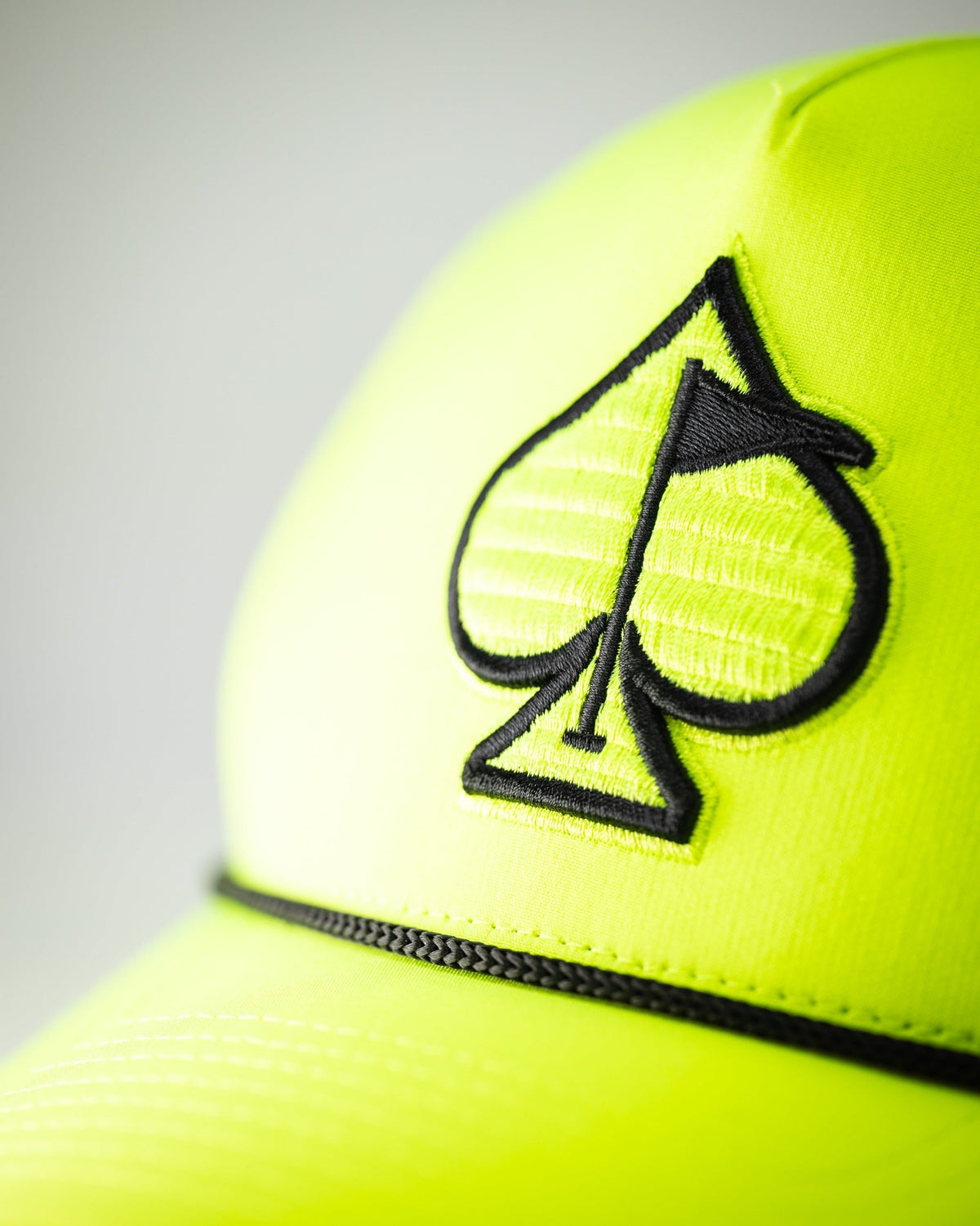 Perforated Golf Rope Hat - Highlighter Yellow