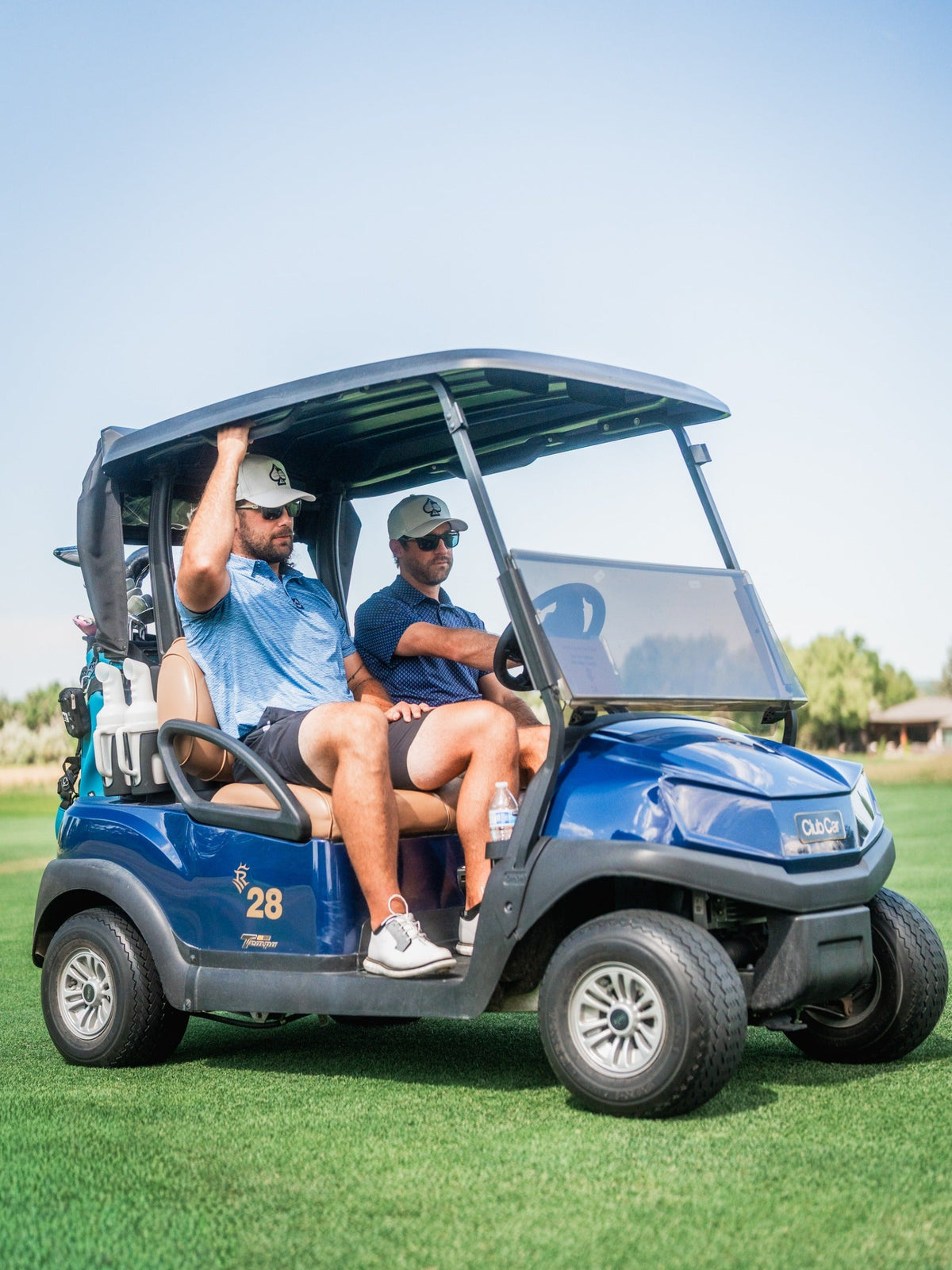 Blue Geo Golf Polo