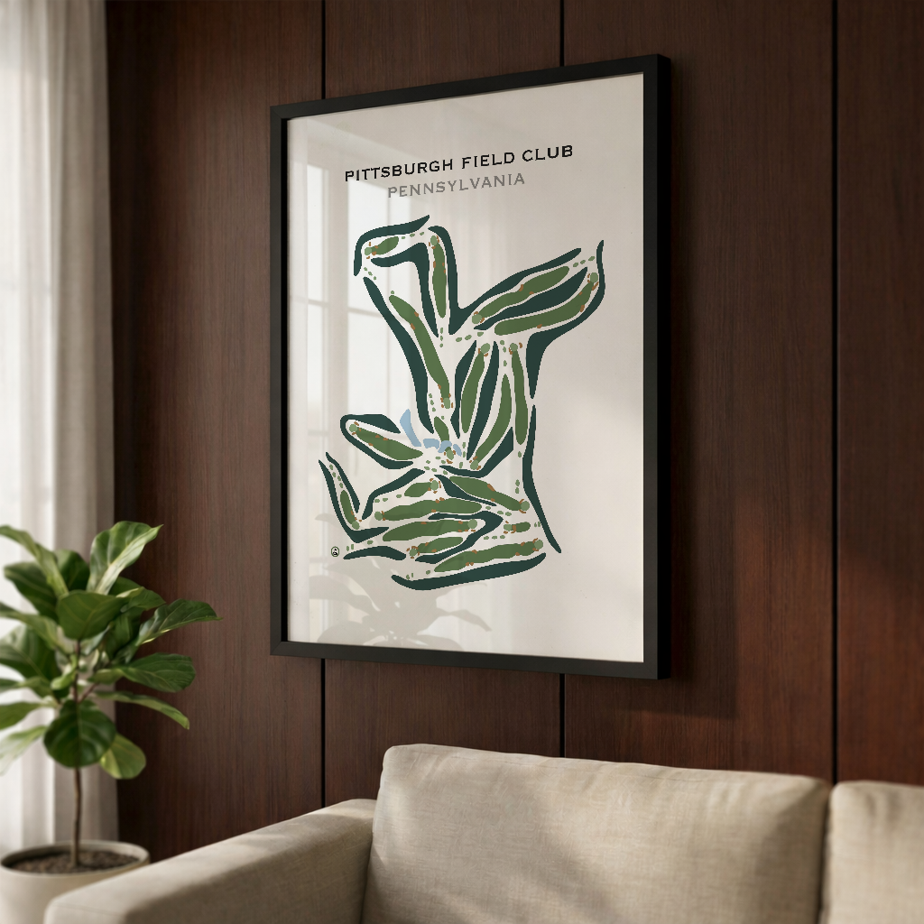 Pittsburgh Field Club, Pennsylvania - Printed Golf Courses