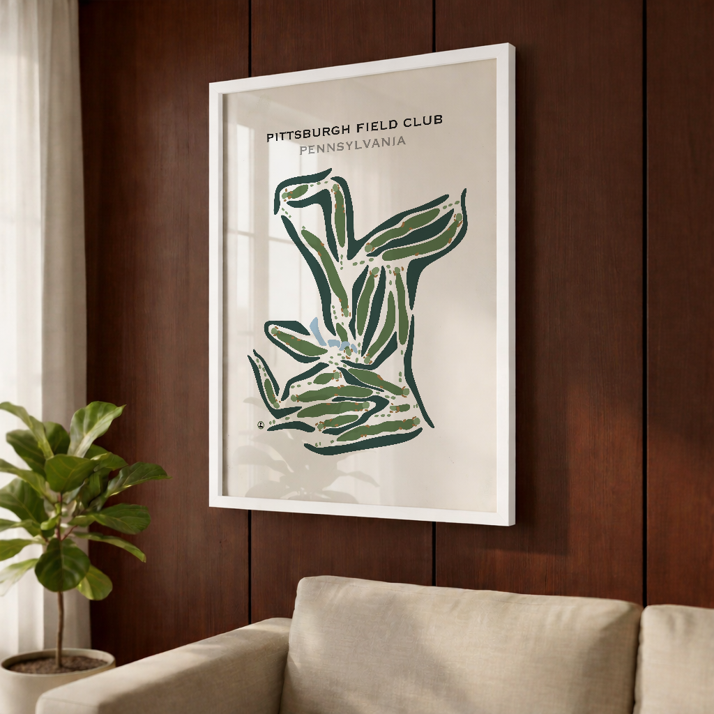 Pittsburgh Field Club, Pennsylvania - Printed Golf Courses
